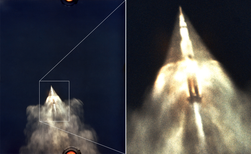 Illustration for article titled Amazing photos from NASA's vaults show how they assembled Apollo 11